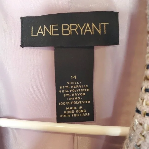 Lane Bryant Tweed Light Purple Blazer Size 14 NWT - Picture 2 of 4
